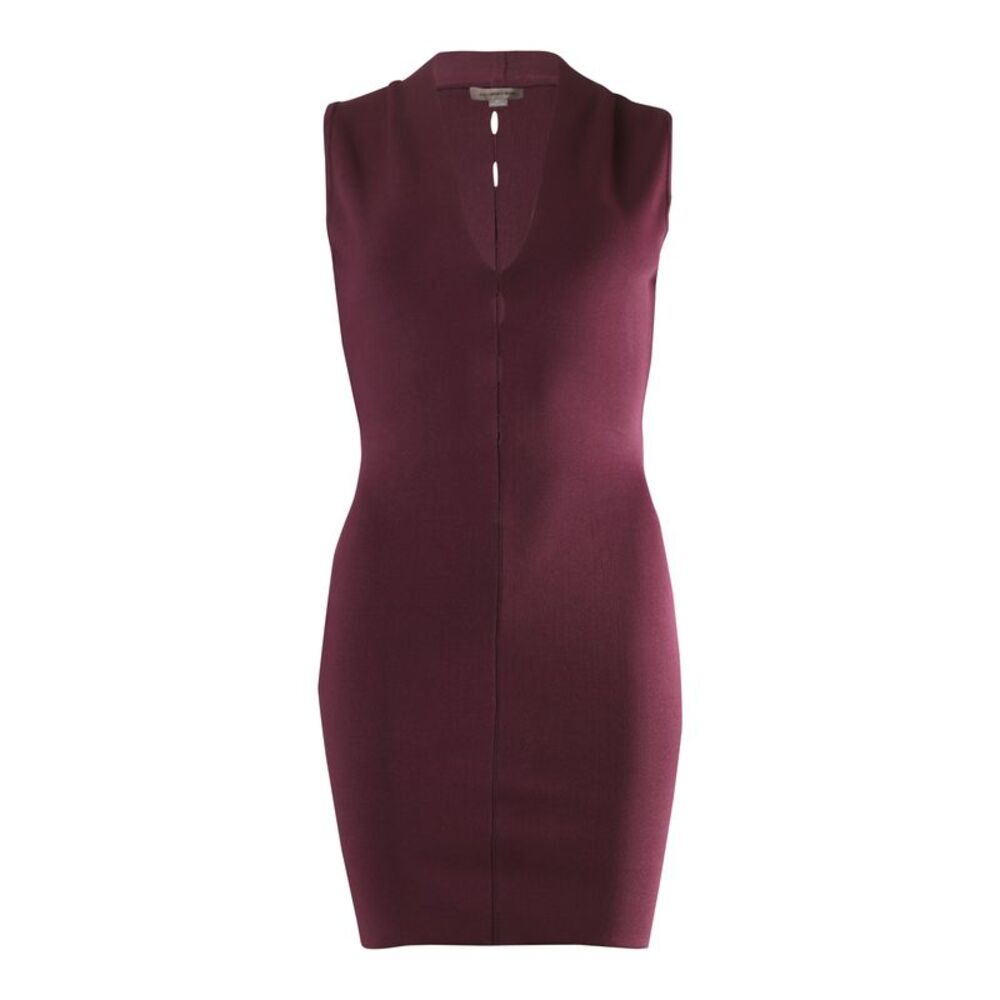 Alexander Wang Cut-Out Bodycon Dress in Burgundy Rayon